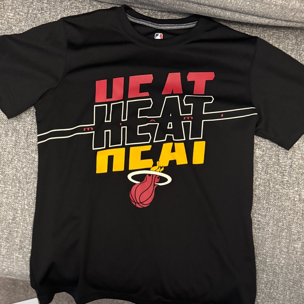 NBA Black Shirt with Red and Blue Logo